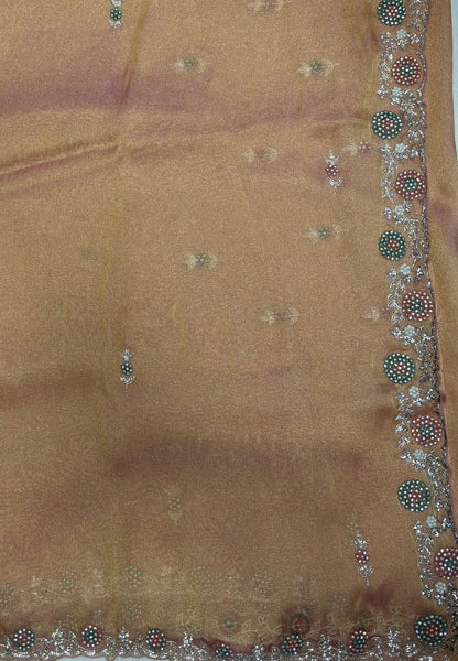 Designer Saree-Light Pale Orange