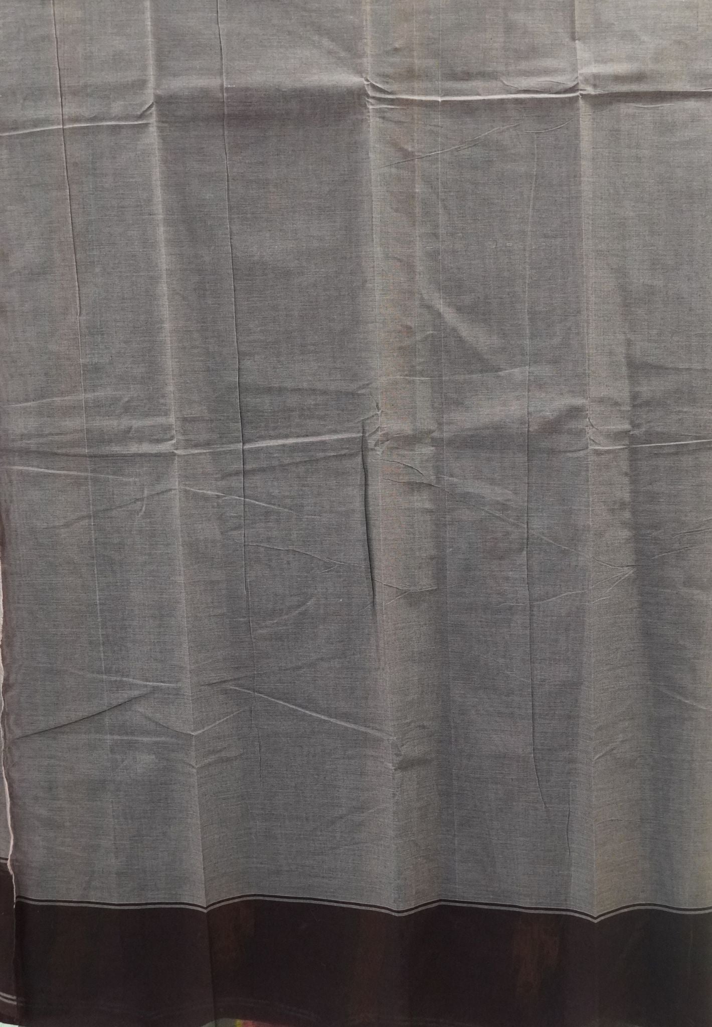 Chettinad Cotton Saree-Mauve Pink With Floral Bouquet Border
