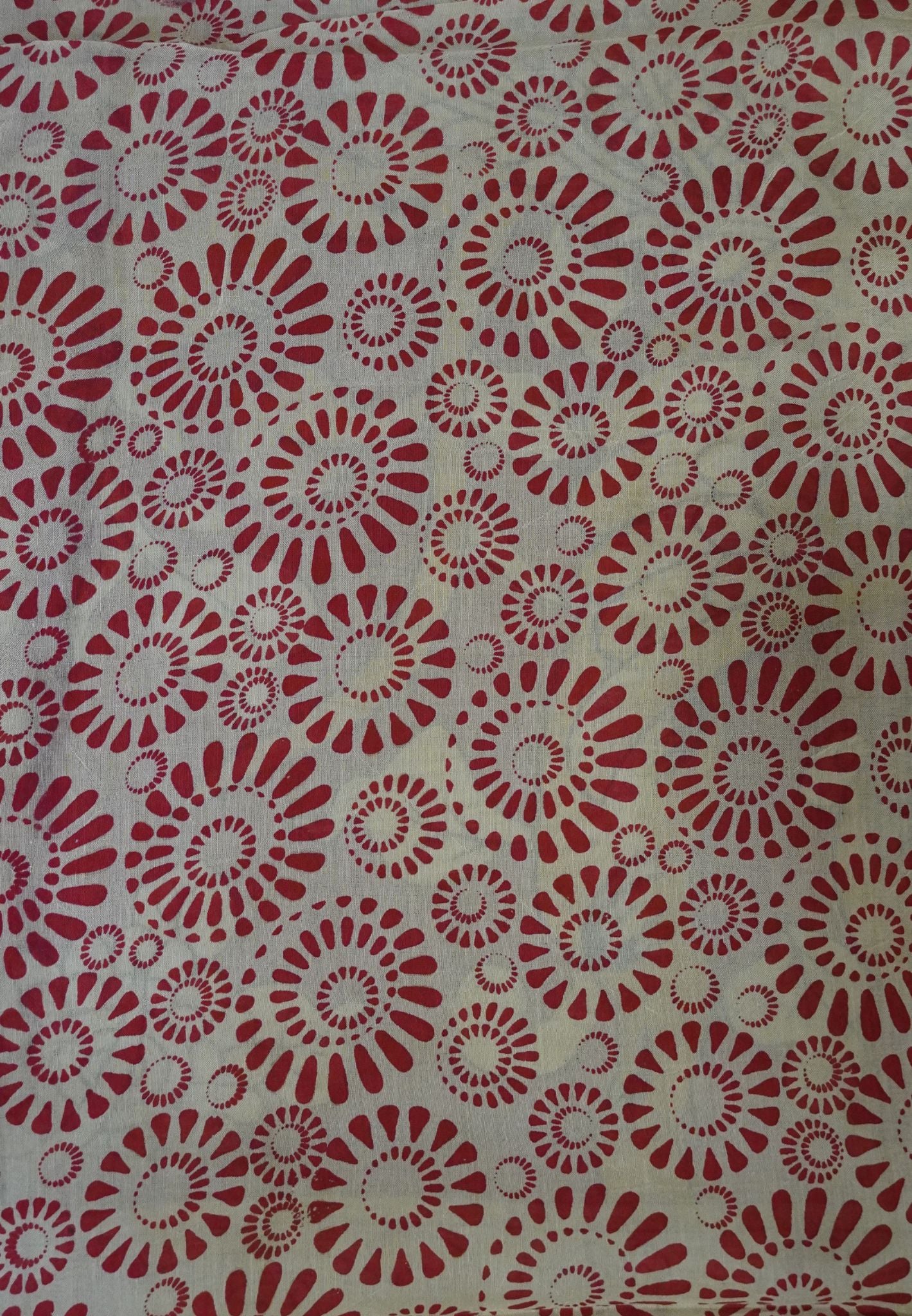 Kalamkari Cotton Saree - Beige