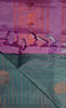 Vazhai Naaru Pattu Saree Vairaoosi Metalic Green to Lavender thumbnail