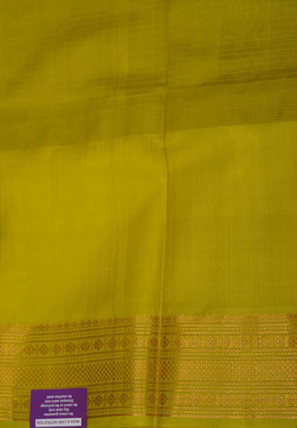 Pure Silk Cotton Saree –Sky Blue With Regal Mango Motif Border
