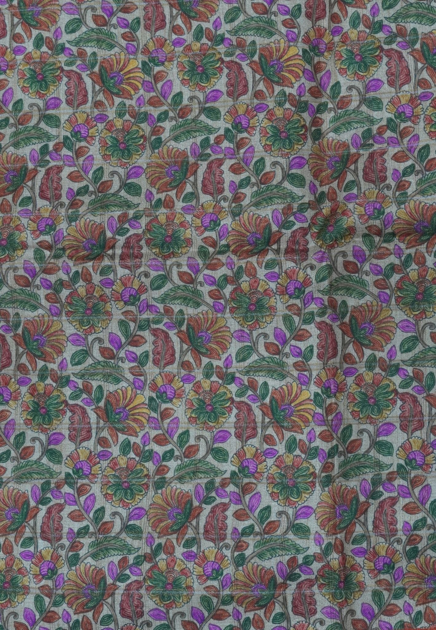 Semi Tussar Saree-Honey