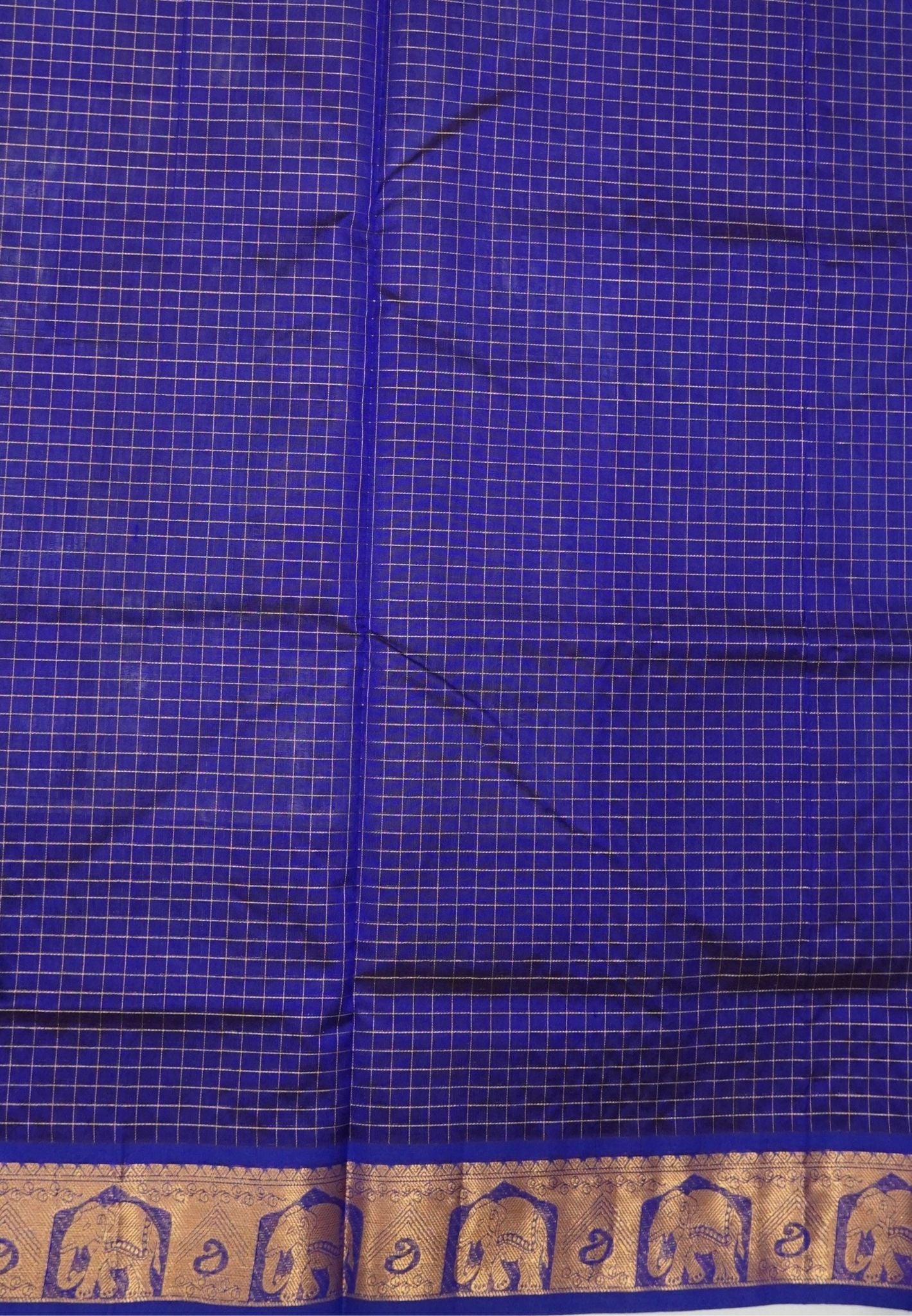 Pure Silk Cotton Saree-Bottle Green with Contrast Border in Laksha Deepam