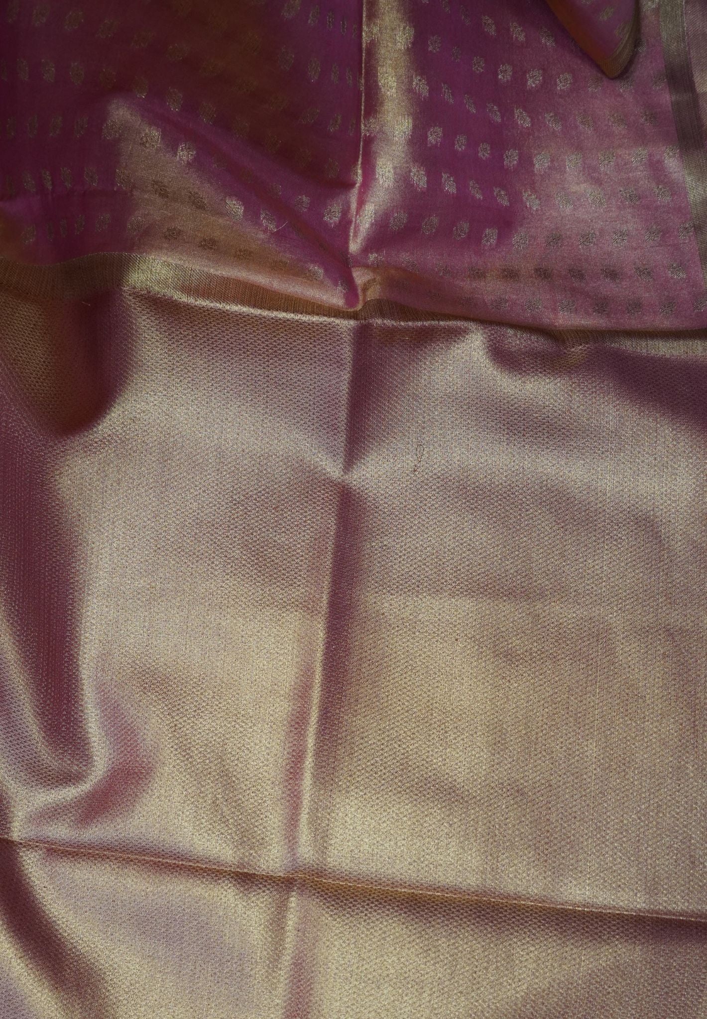 Tissue Silk Saree-Peachish Pink