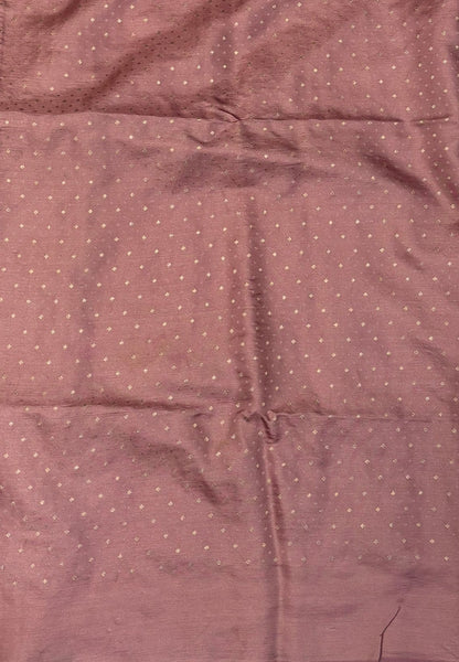 Gaji Silk Saree-Dusky Pink with Jumka Zari Butta