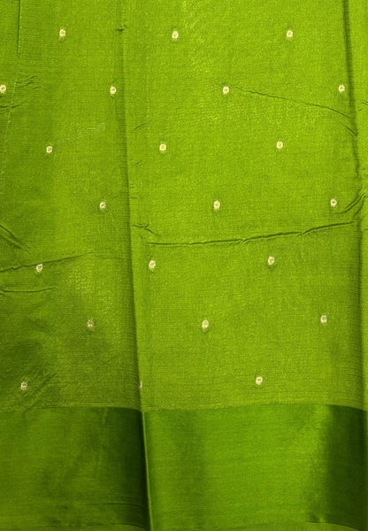 Art Silk Kota Saree-Light Green In Geometric Zari Brocade Border
