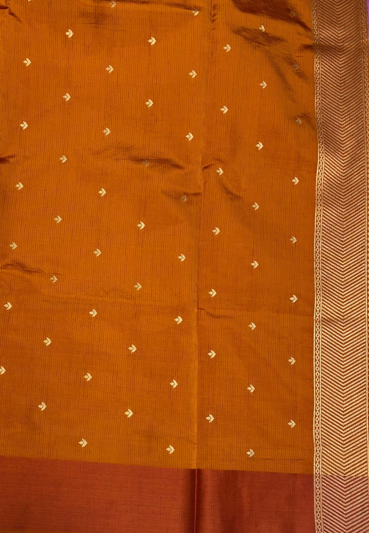 Mulberry Silk Saree-Light Purple with Contrast Deer Border
