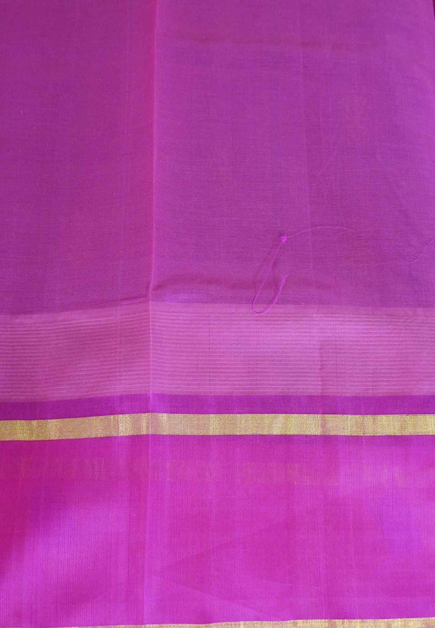 Silk Cotton Saree-Navy Blue-Pink Elephant Zari Border