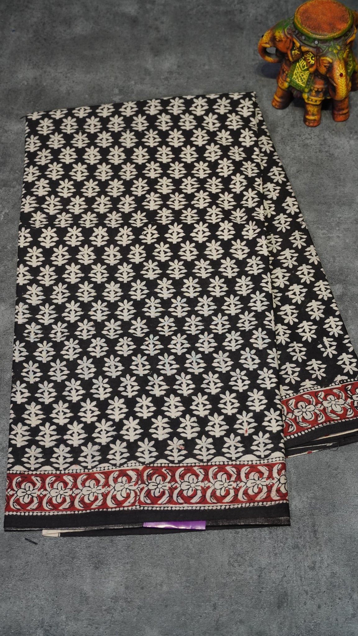 Mul Mul Cotton Saree Floral