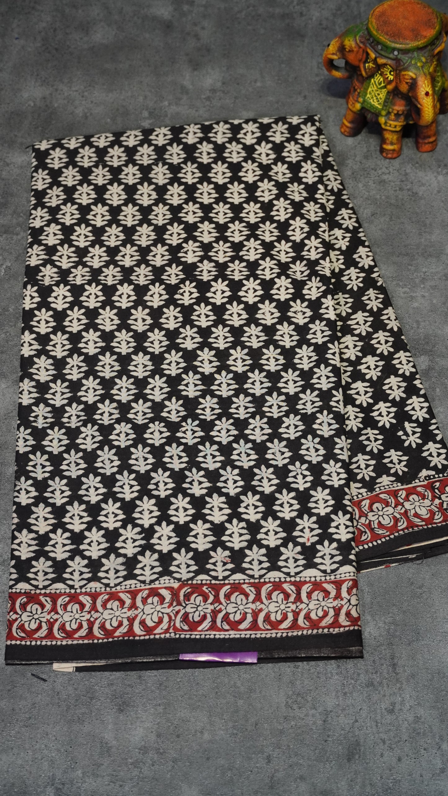 Mul Mul Cotton Saree Floral