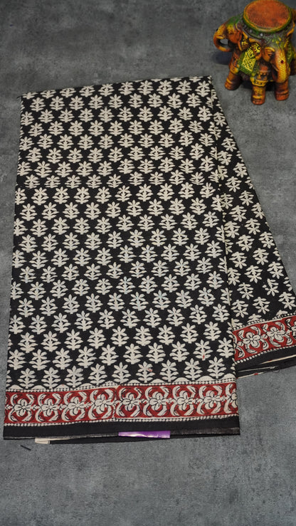 Mul Mul Cotton Saree Floral