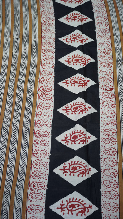 Mul Mul Cotton Saree Floral