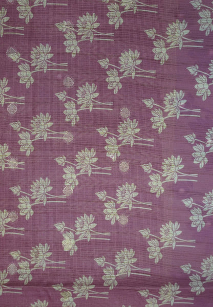 Tissue Kota Saree-Pink with Mirror Work
