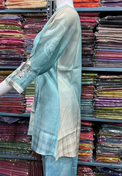 Aqua Blossom Cord Set
