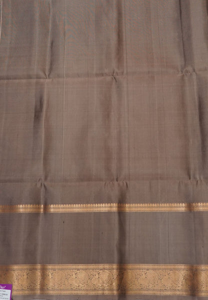 Pure Kanchipuram Silk Saree-Maroon with Contrast Retapet Border