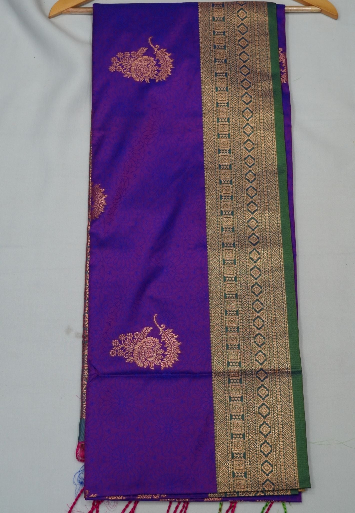 Semi Silk Saree-Purple