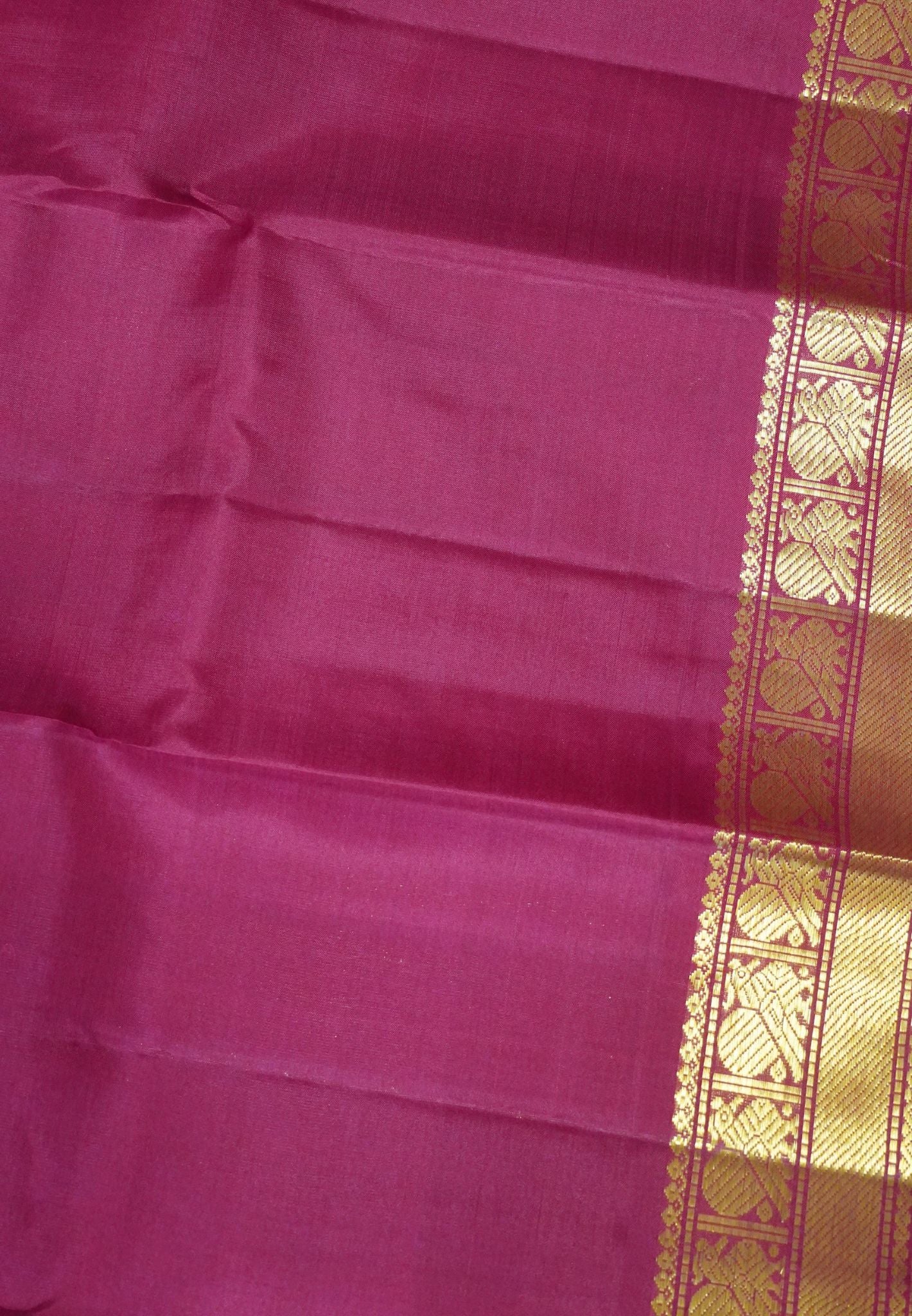 Pure Kanchipuram Silk Saree - Palum Pazham kattam