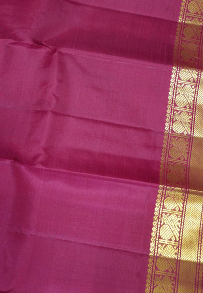 Pure Kanchipuram Silk Saree - Palum Pazham kattam