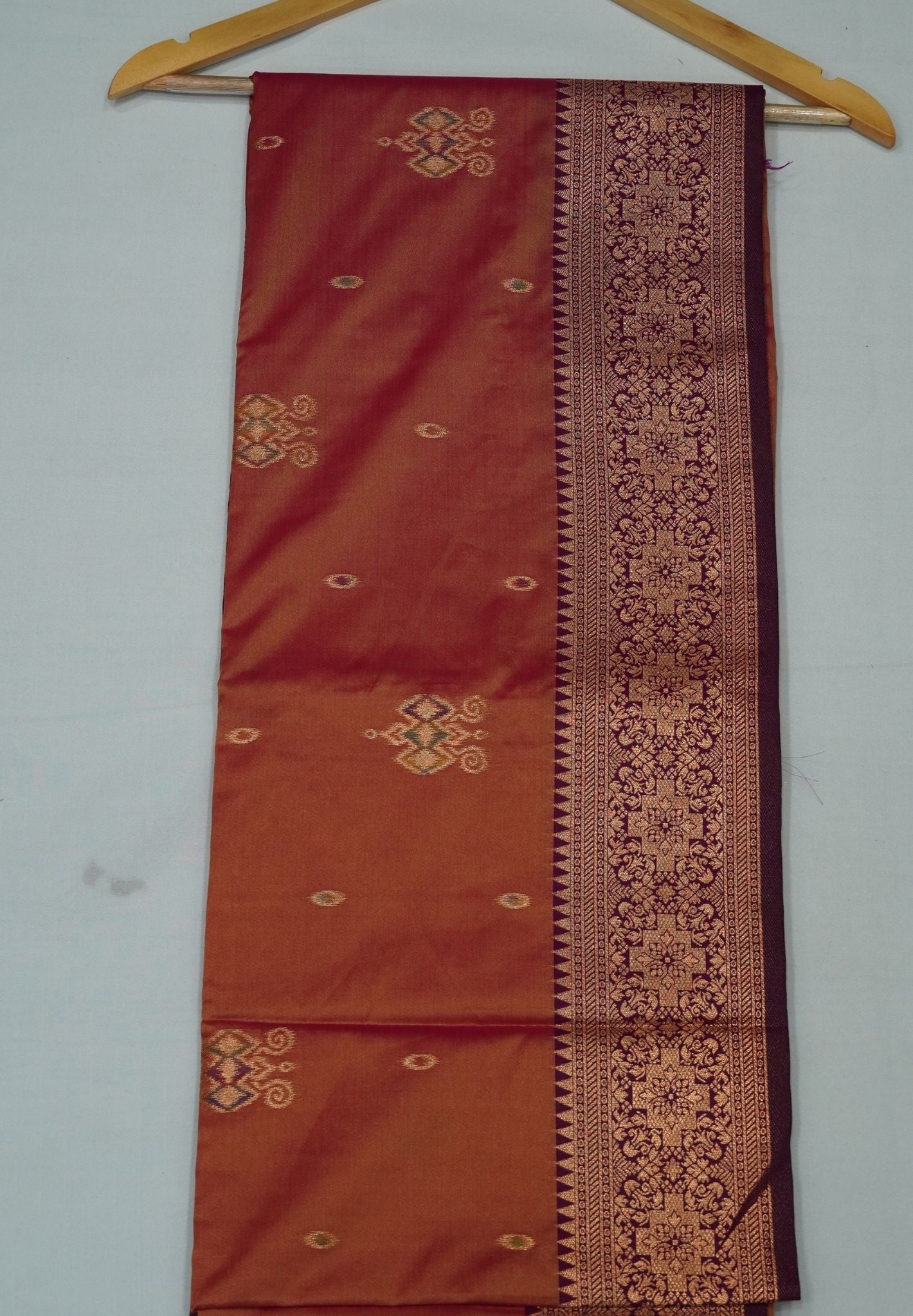 Semi Silk Saree-Redish Pink
