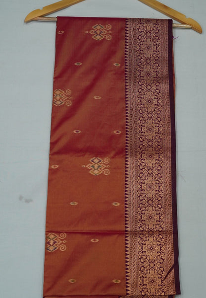 Semi Silk Saree-Redish Pink