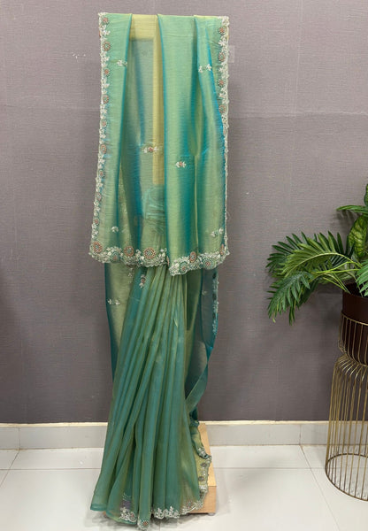Designer Saree-Green