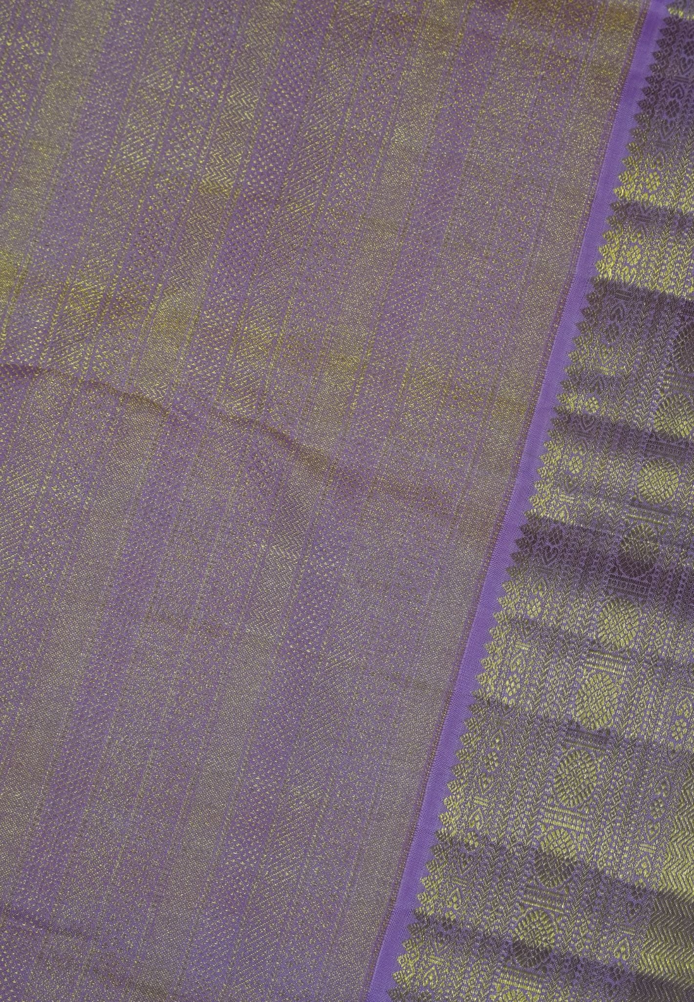 Pure Kanchipuram Silk Saree - Rani Pink 1000 Butta with Light Pink Border