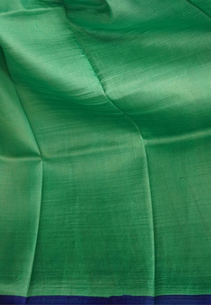 Pure Tussar Saree-Sky Blue in Bandhini Pattern