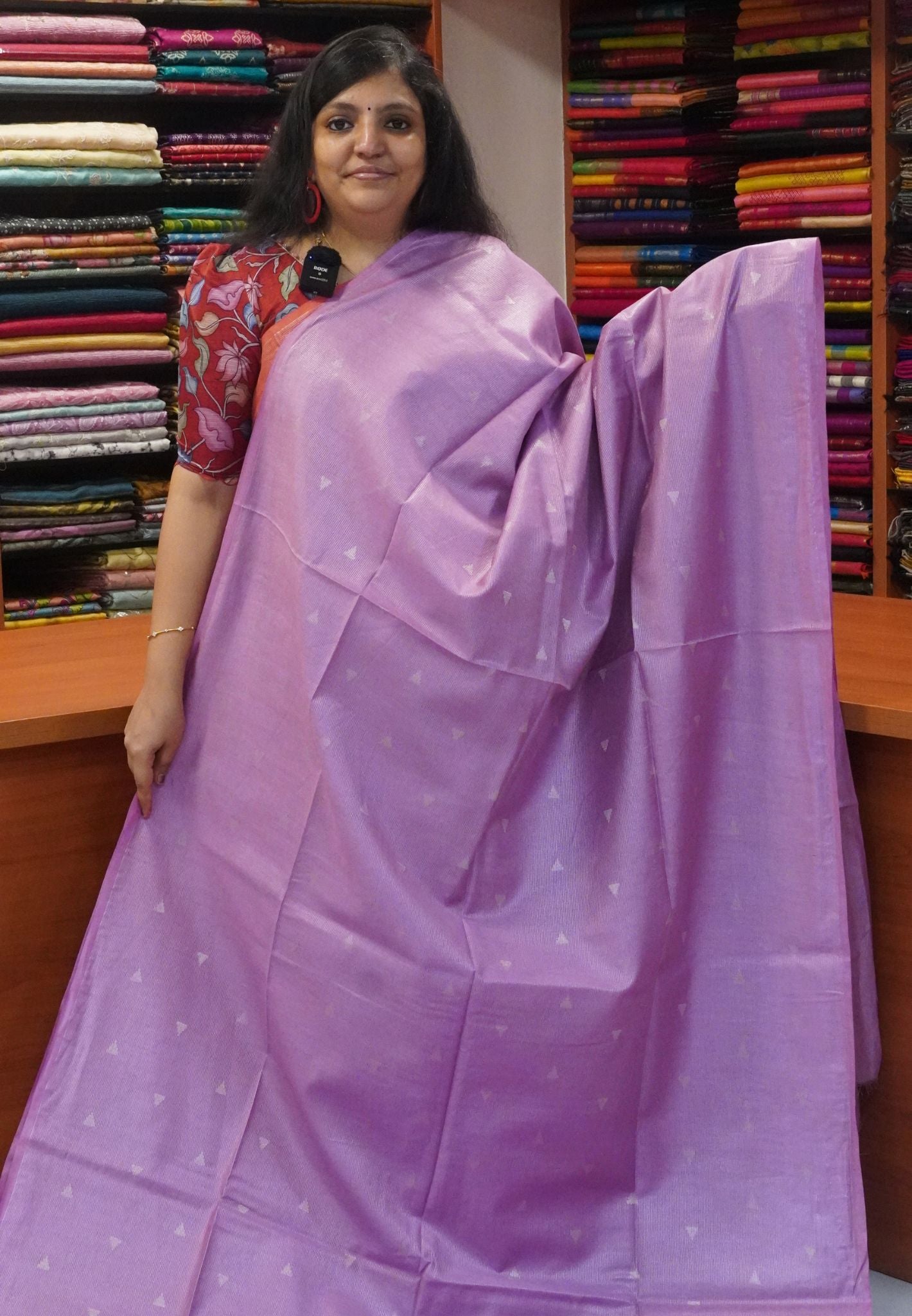 Bhagalpur Tissue Saree- Light Purple