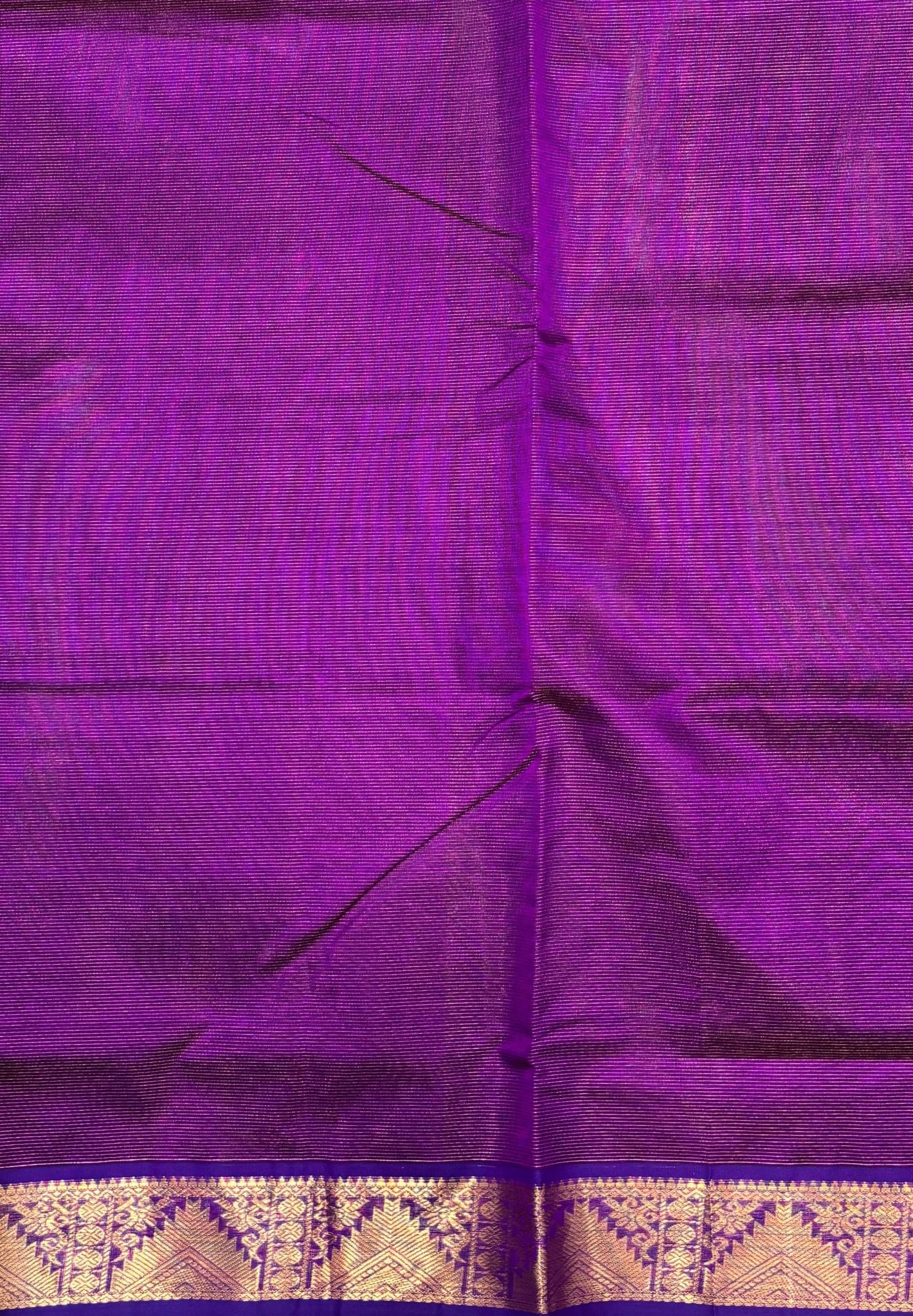 Pure Silk Cotton Saree-Magenta In Vairaoosi Zari With Contrast Border