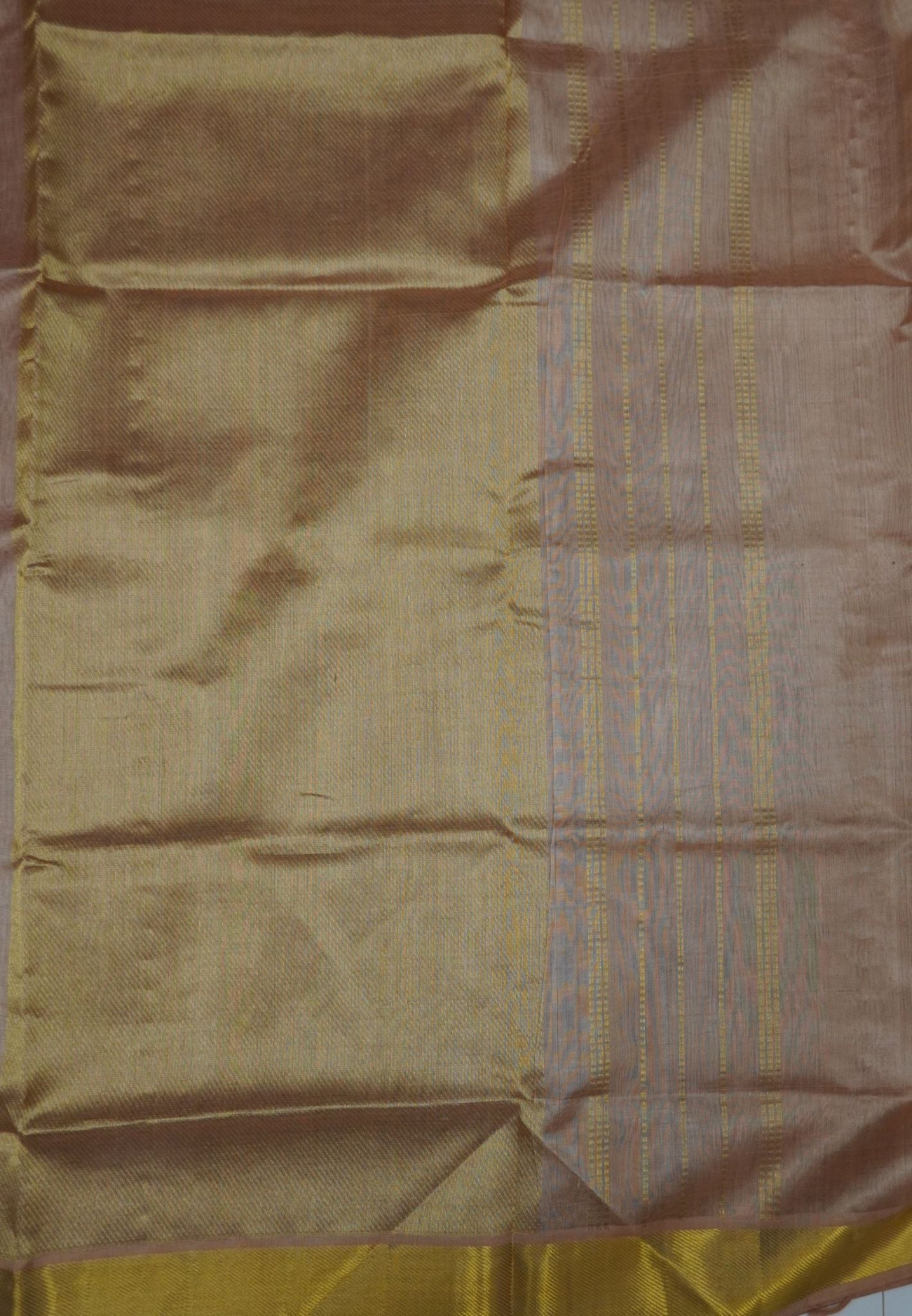 Pure Silk Cotton Saree-Red with Contrast Border