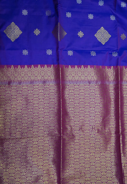 Semi Silk Saree-Purple