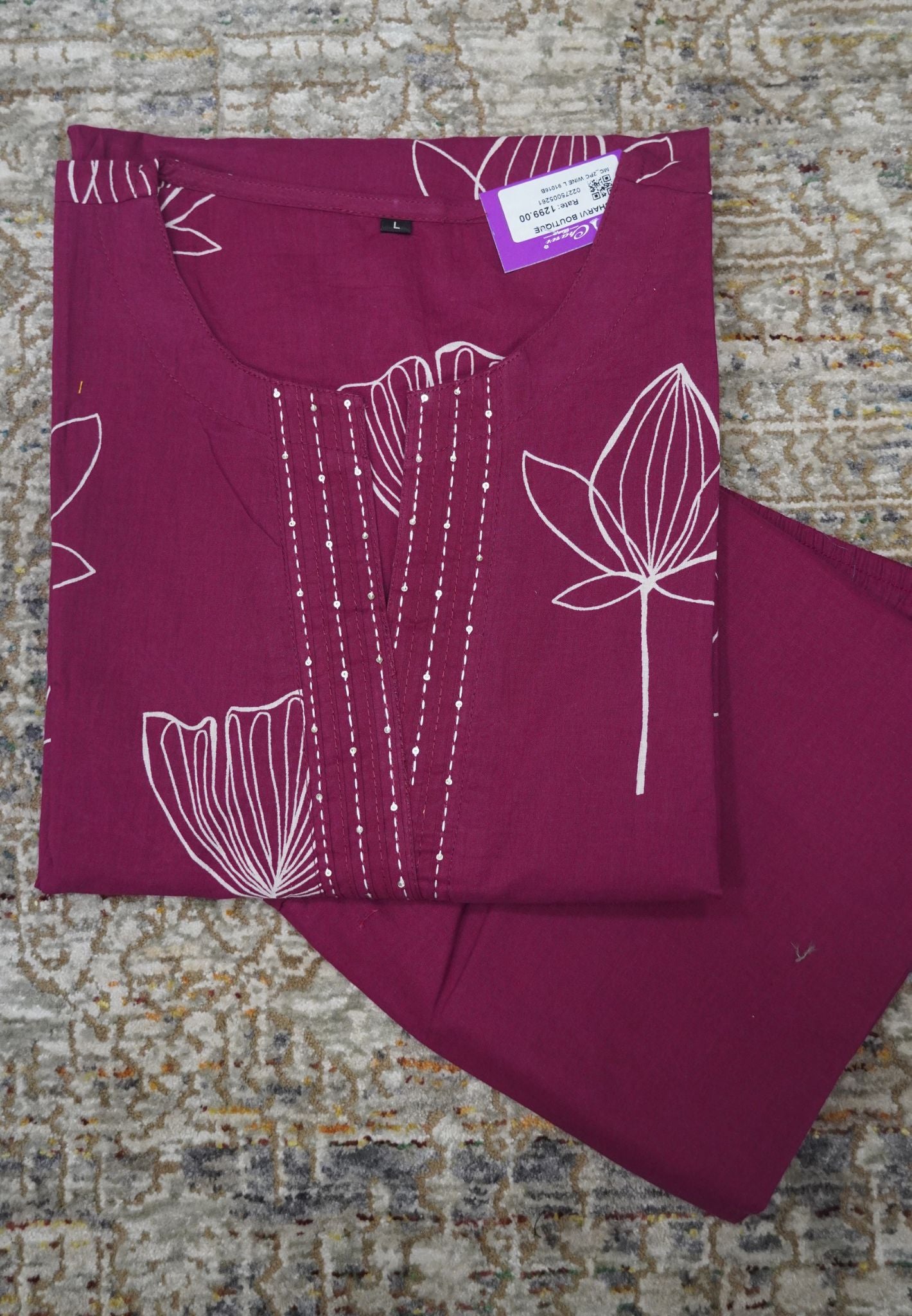 Coord Set-Block Print