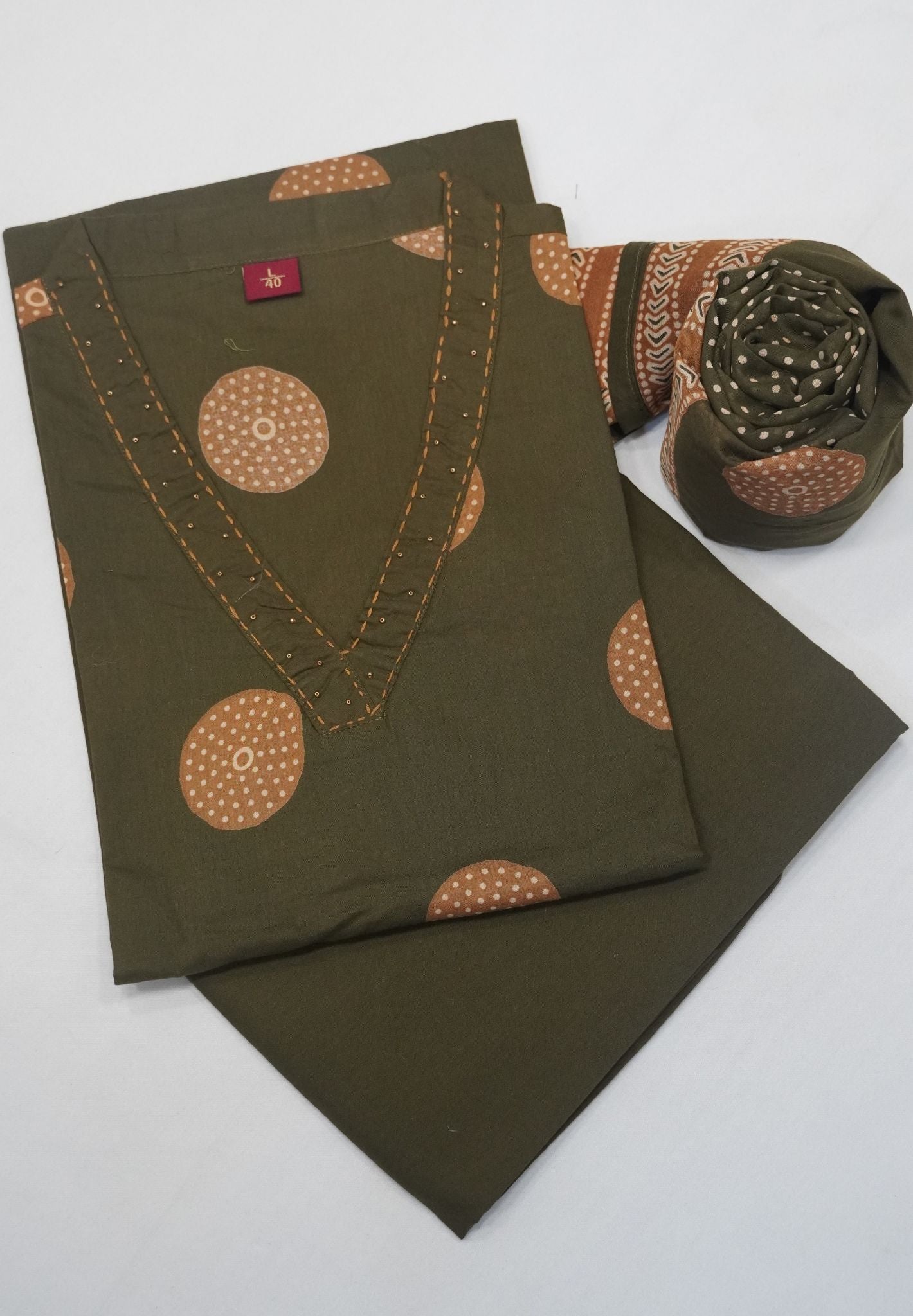 3pcs Salwar Suit -Y Neck