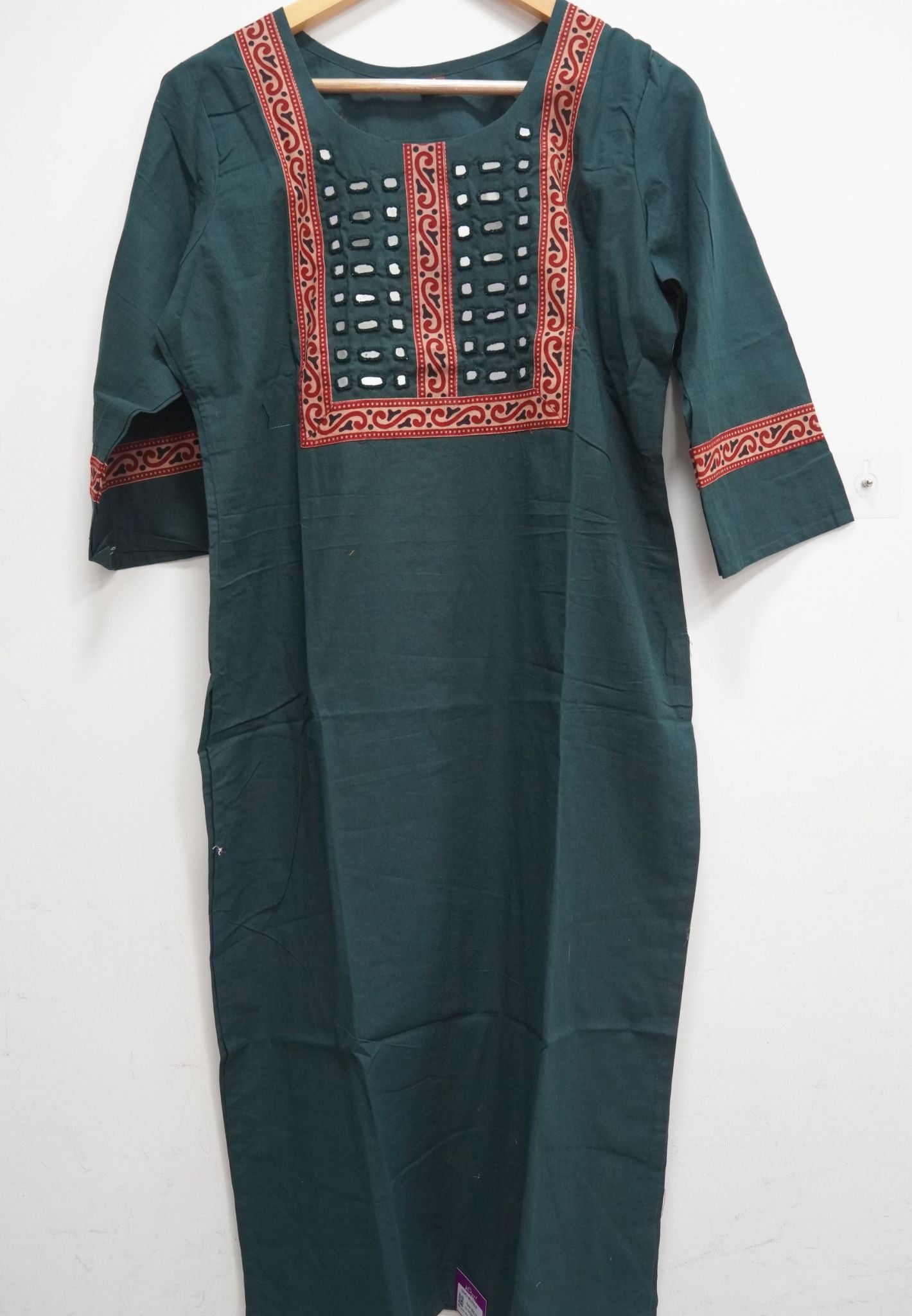 Kurti-Mirror Work
