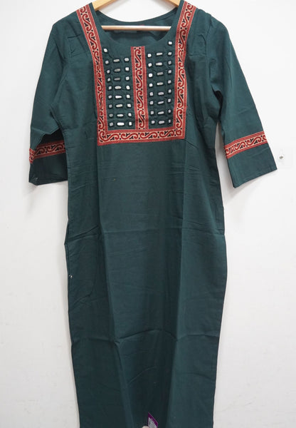 Kurti-Mirror Work