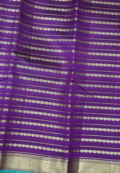Pure Kanchipuram Silk Saree- Wine Small Border with Annam Butta