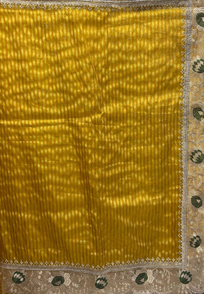 Designer Saree-Yellow