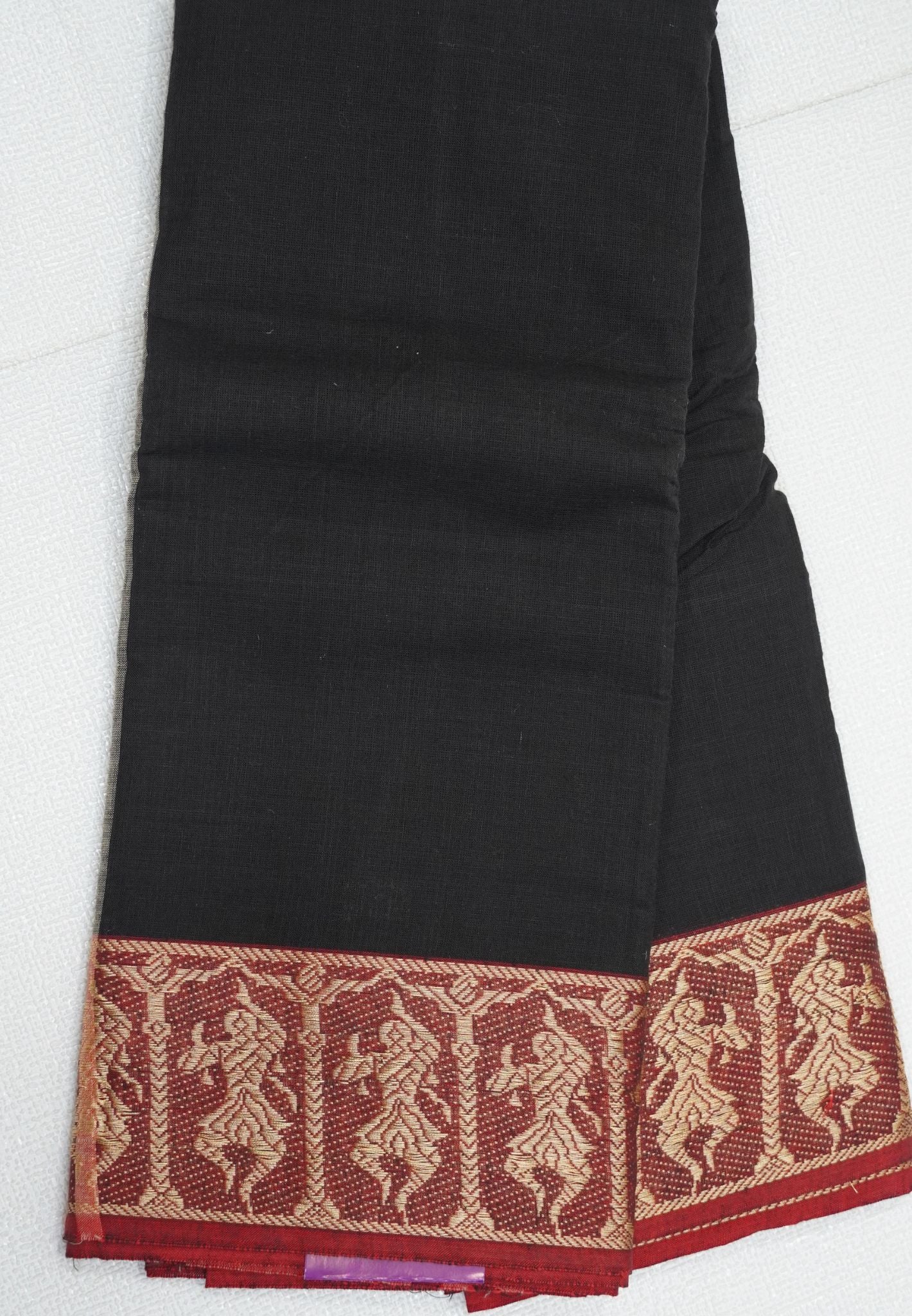 Cotton Dance Saree-Black