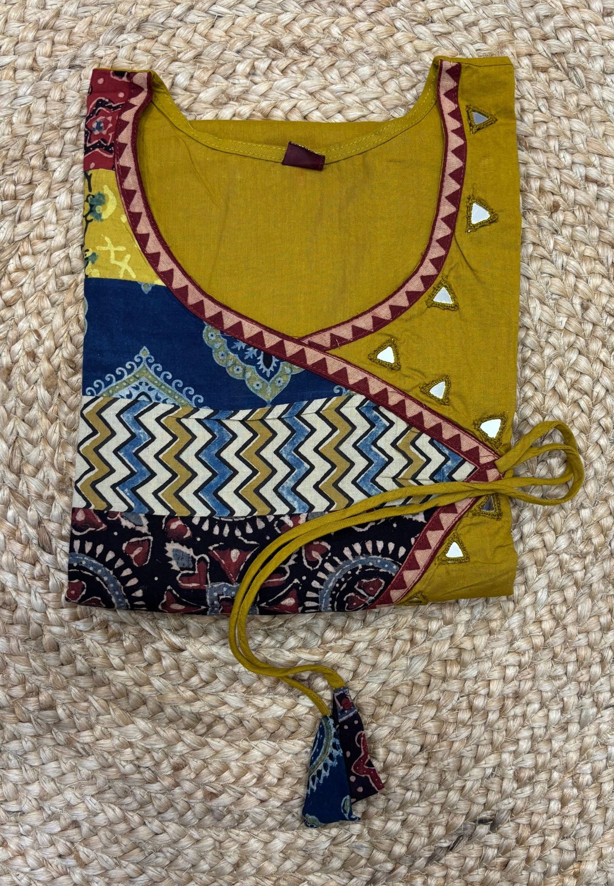 Kurti with Mirror Work
