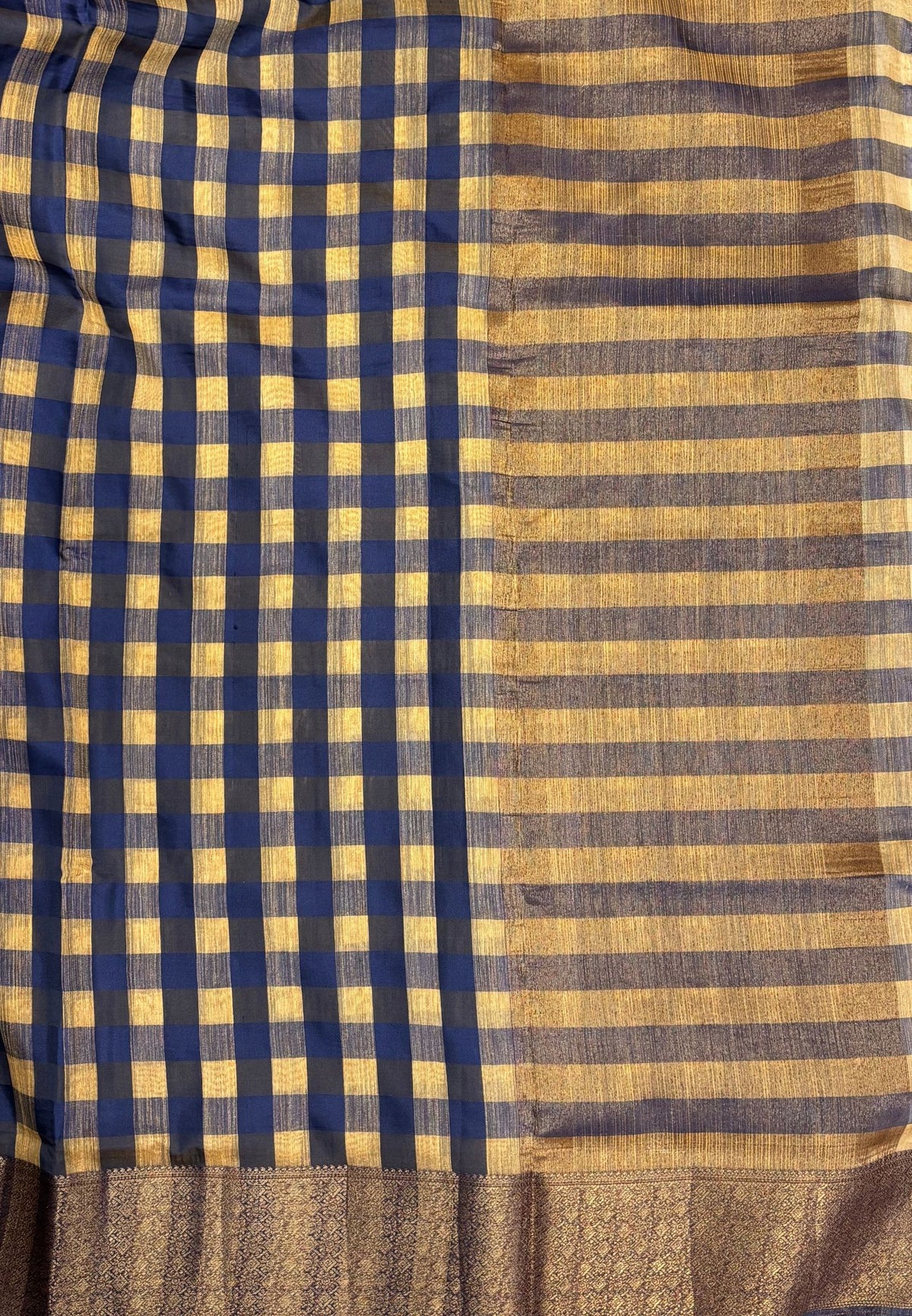 Bamboo Tussar Saree-Sandal In Palum Pazhamum Border