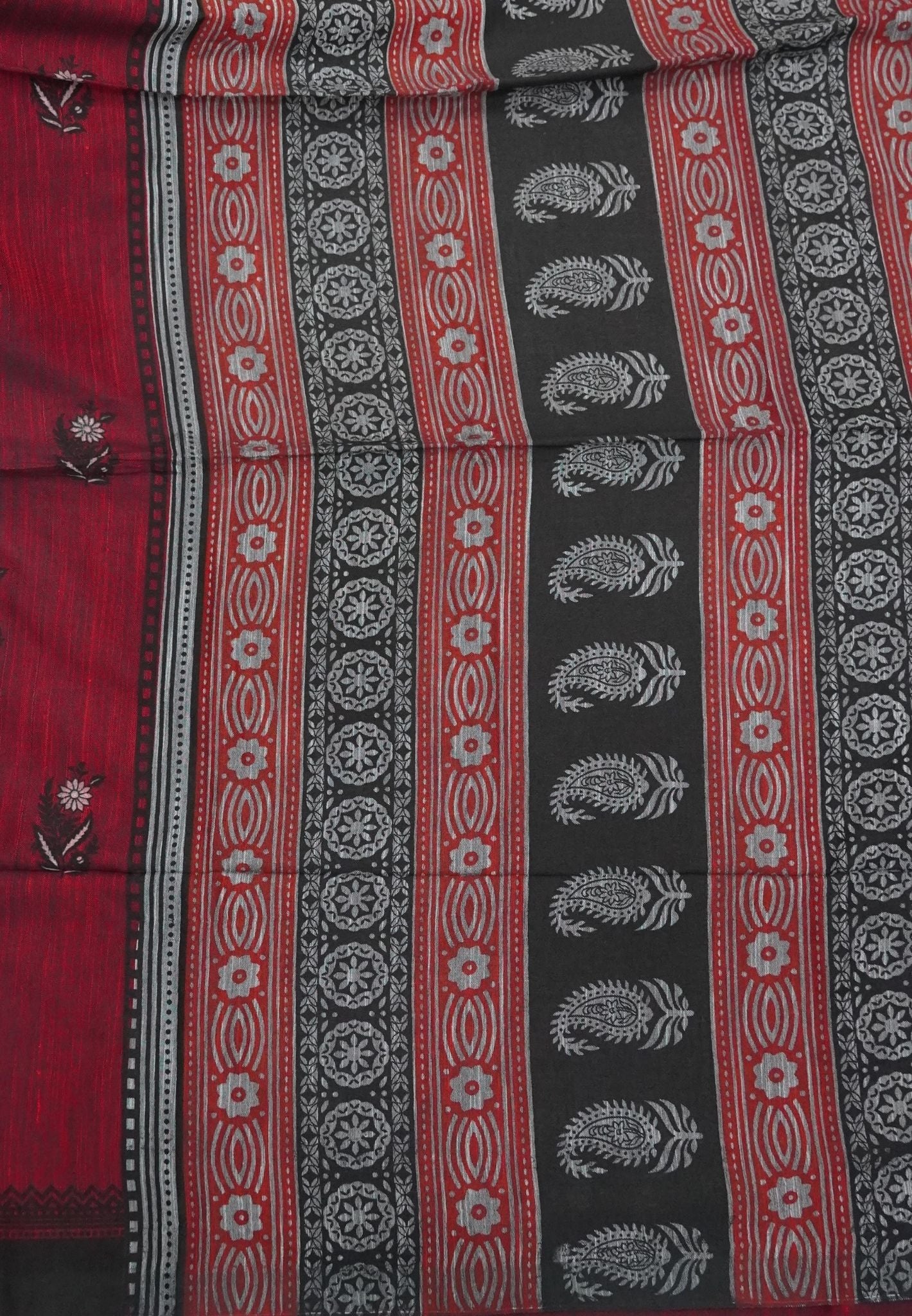 Sambalpuri Cotton Saree-Maroon