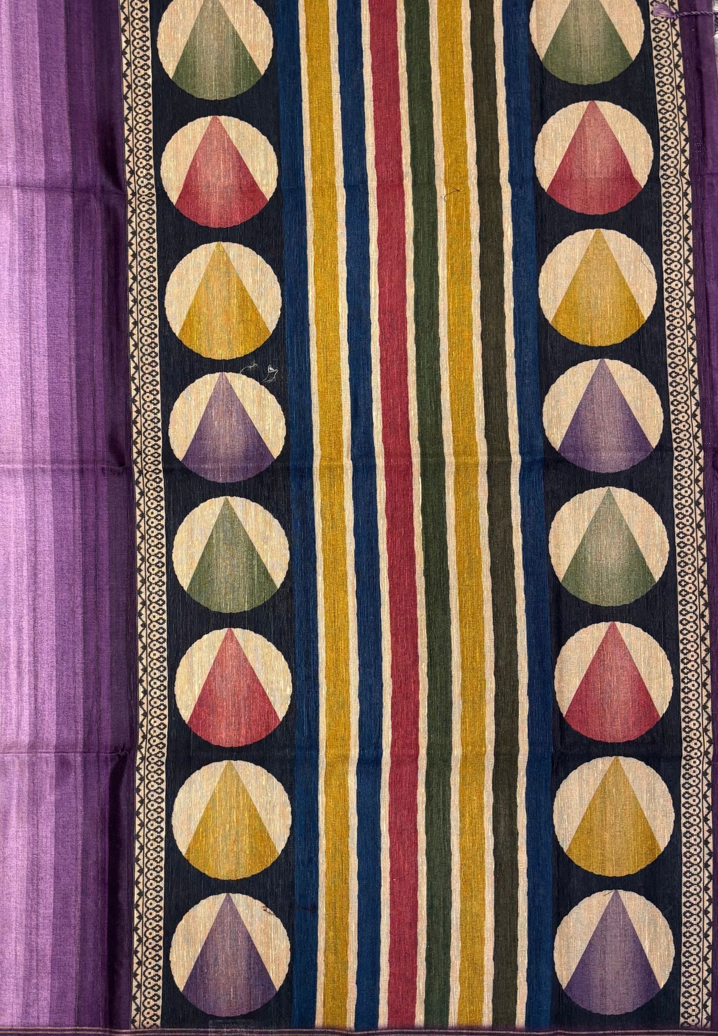 Matka Tussar saree -Purple