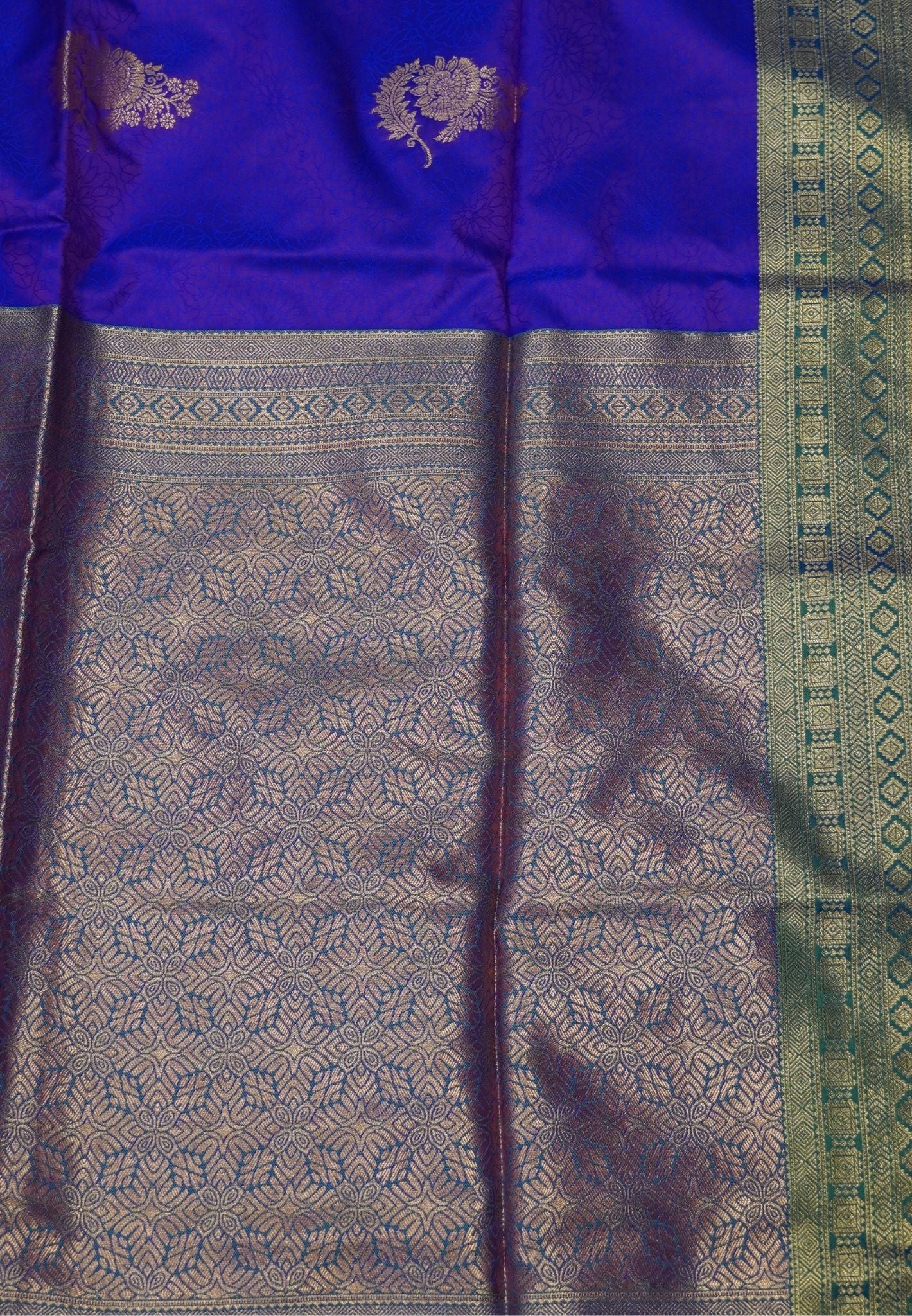 Semi Silk Saree-Purple