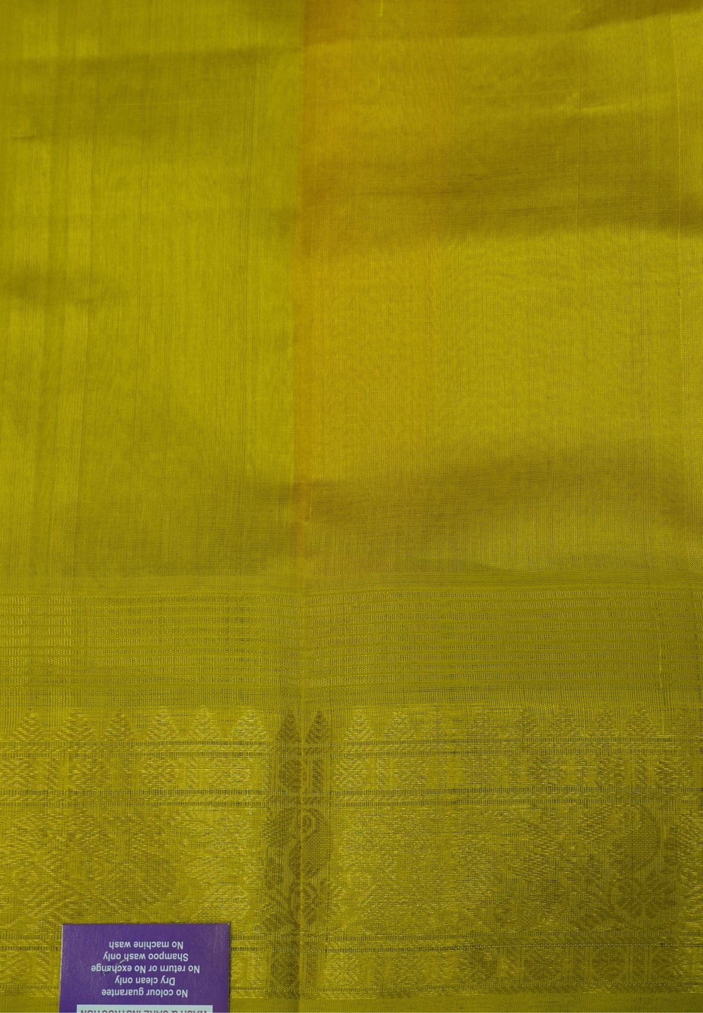 Pure Silk Cotton Saree-Peach Pink in Golden Zari Checks with Contrast Border