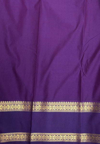 Budget Kanchipuram Saree-Light Green with Contrast Border