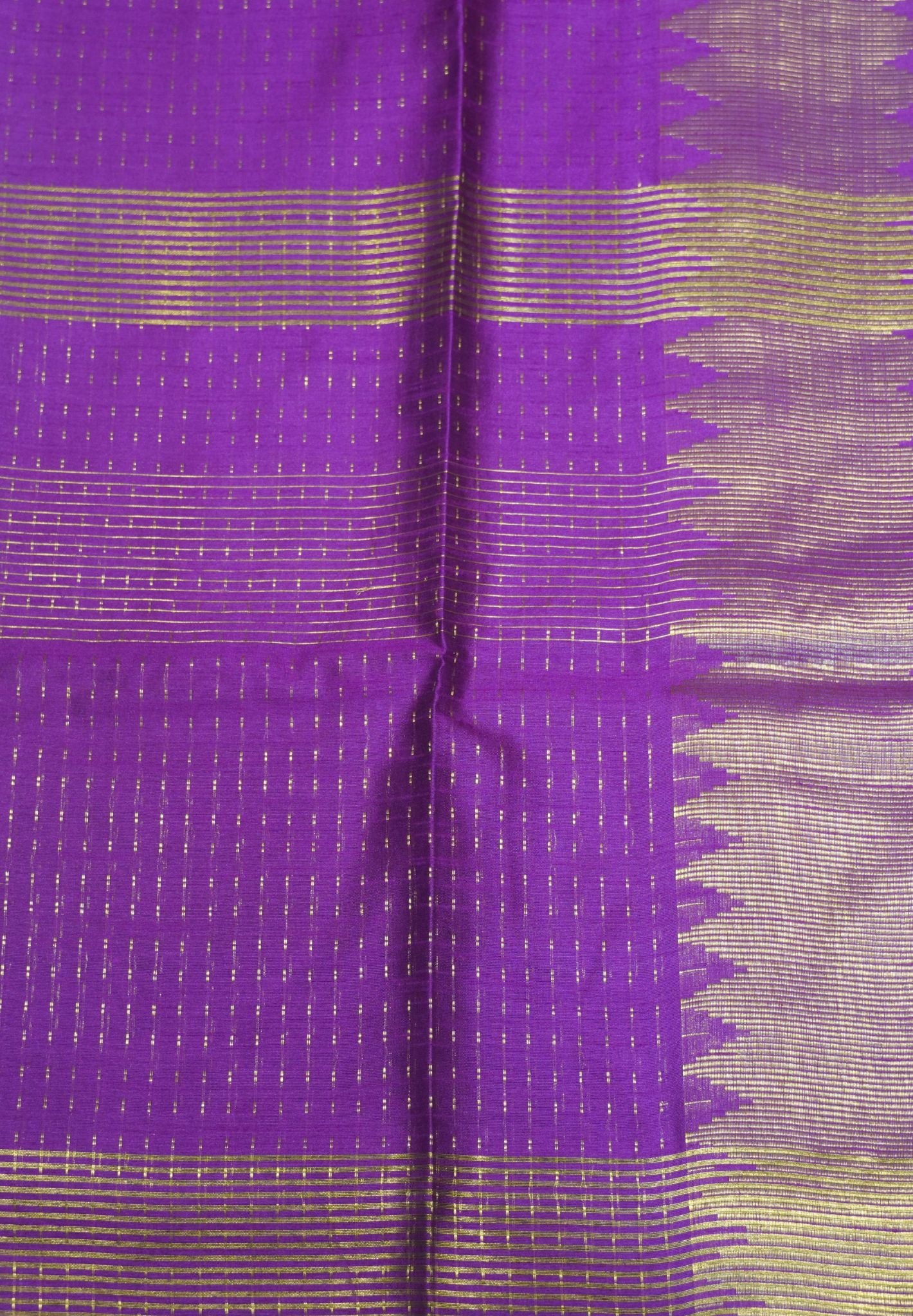 Semi Raw Silk Saree-Magenta