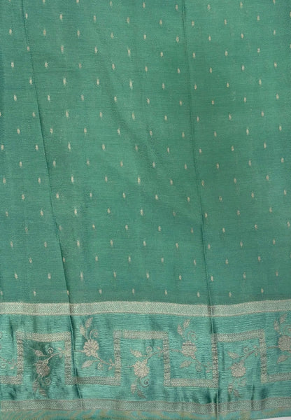 Banarasi Brocade Silk Saree-Purple with Contrast Border