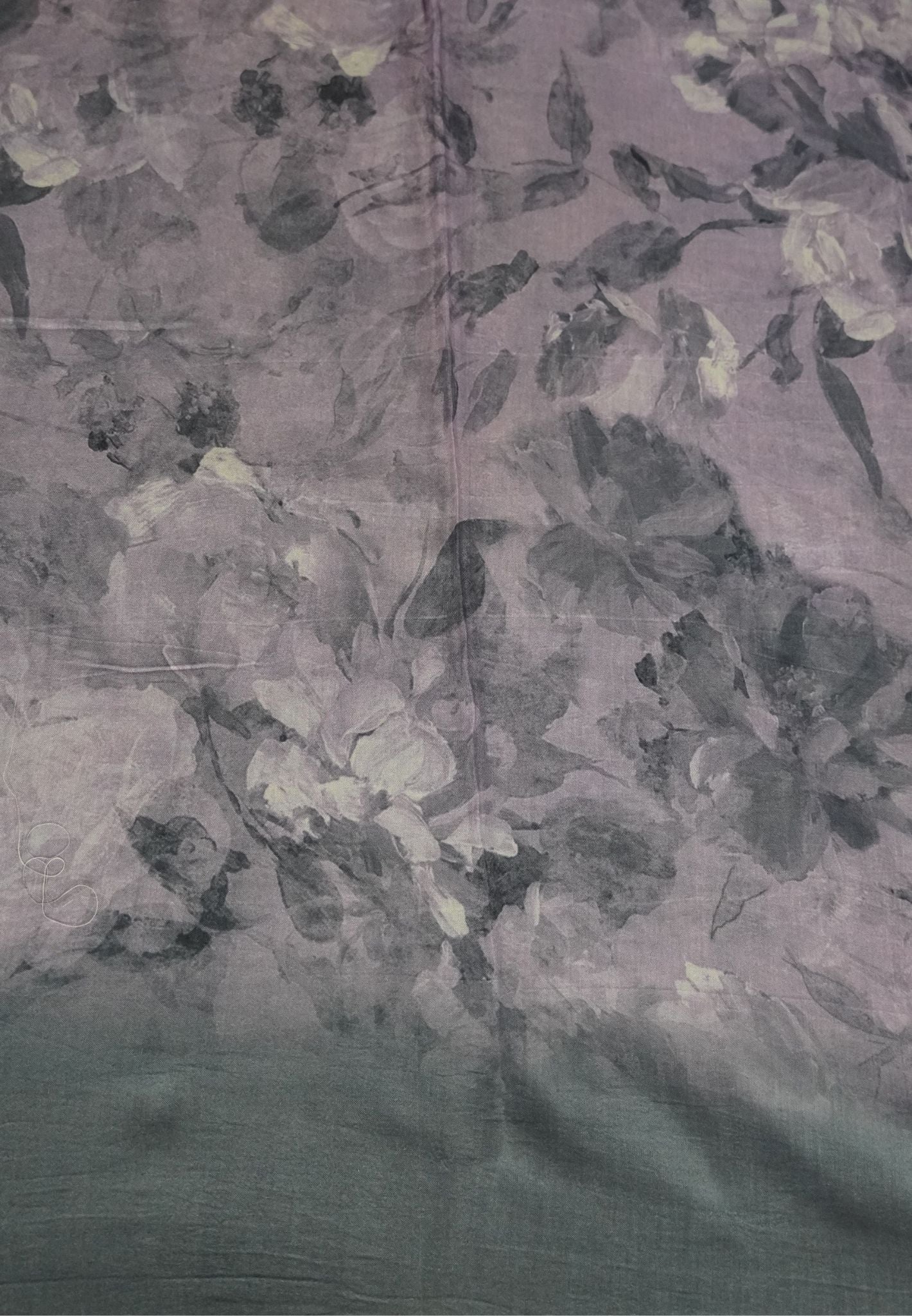 Viscose Saree-Lavender in Floral Vairoosi pattern