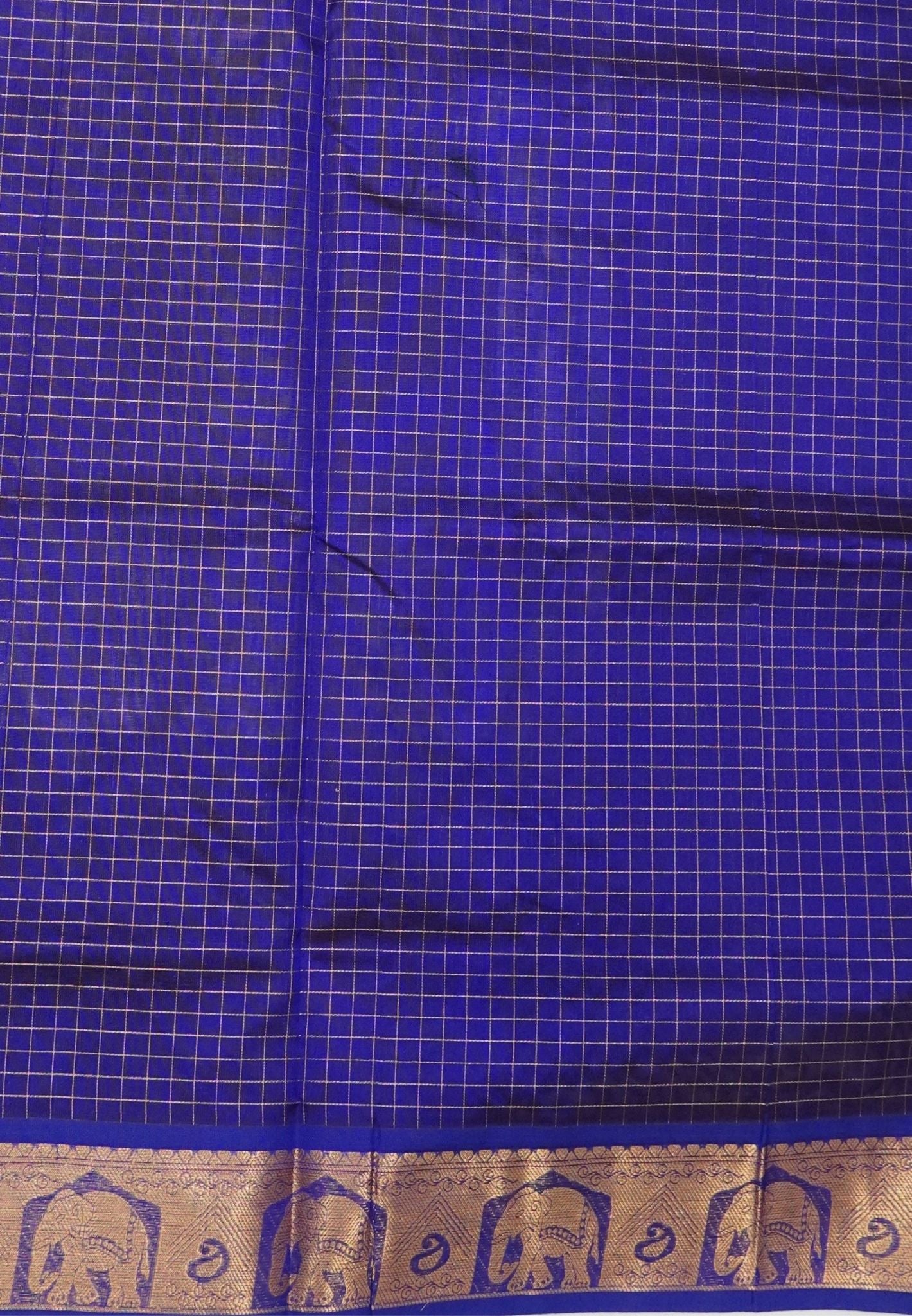 Pure Silk Cotton Saree-Black with Contrast Border in Laksha Deepam