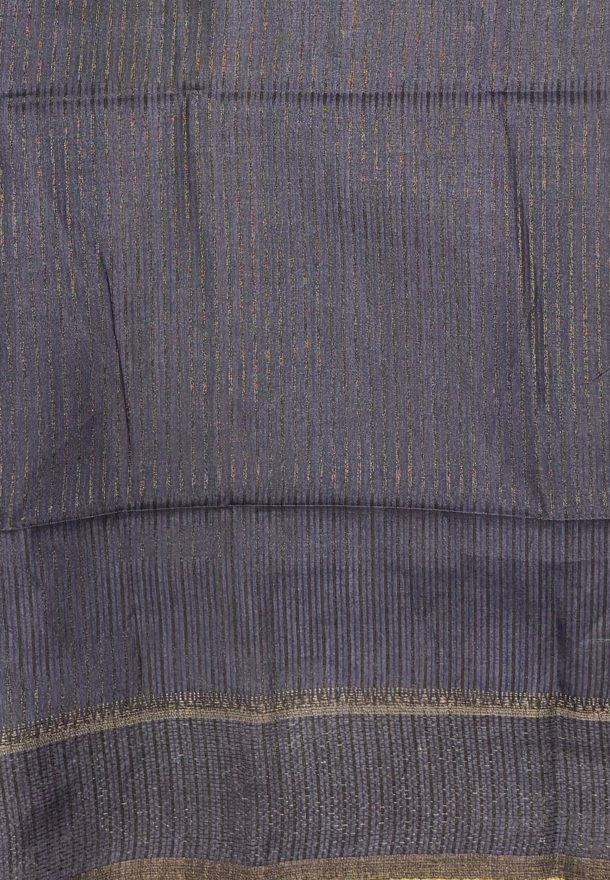 Semi Tussar Saree-Lavender with Antique Zari Border